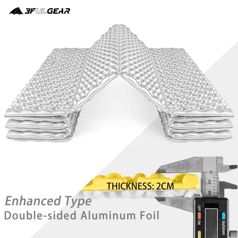 3F UL GEAR 183x56cm Ultralight Outdoor Camping Mat Foldable Waterproof Camping Mattress Compact Travel Sleeping Pad